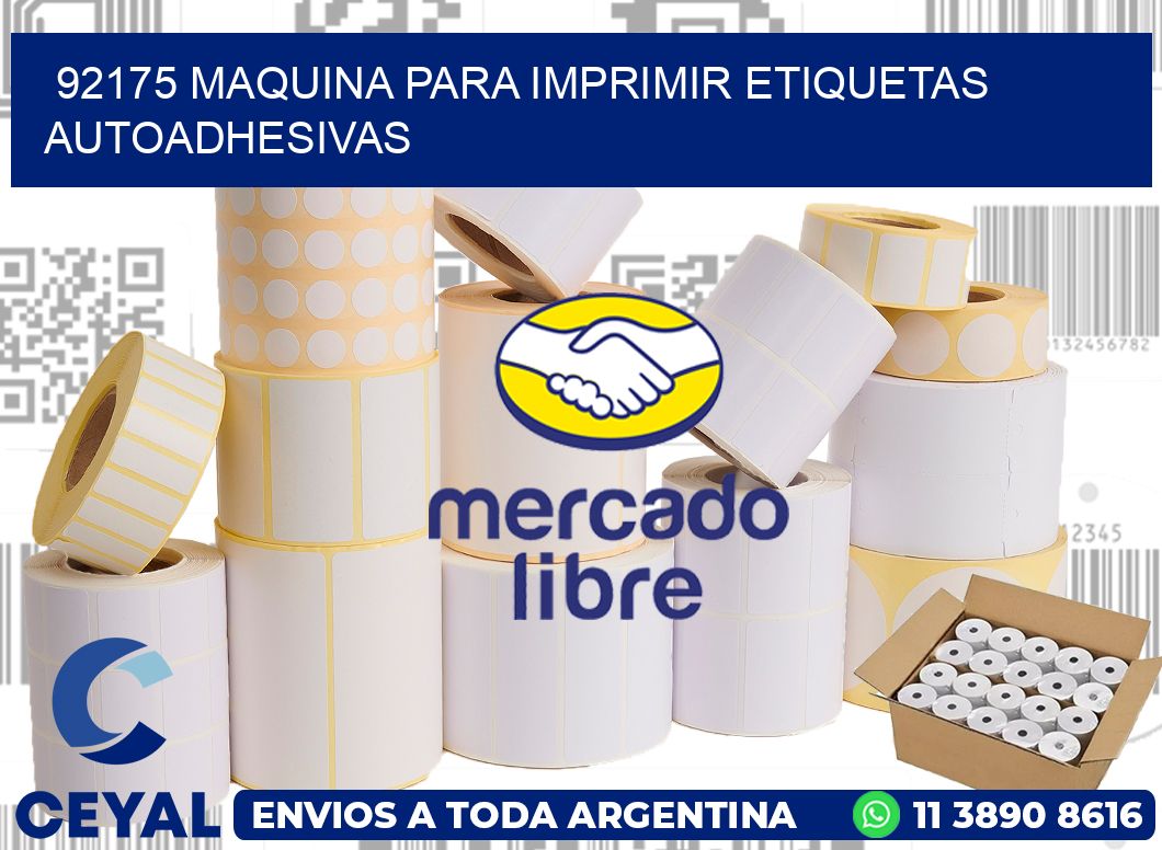92175 maquina para imprimir etiquetas autoadhesivas