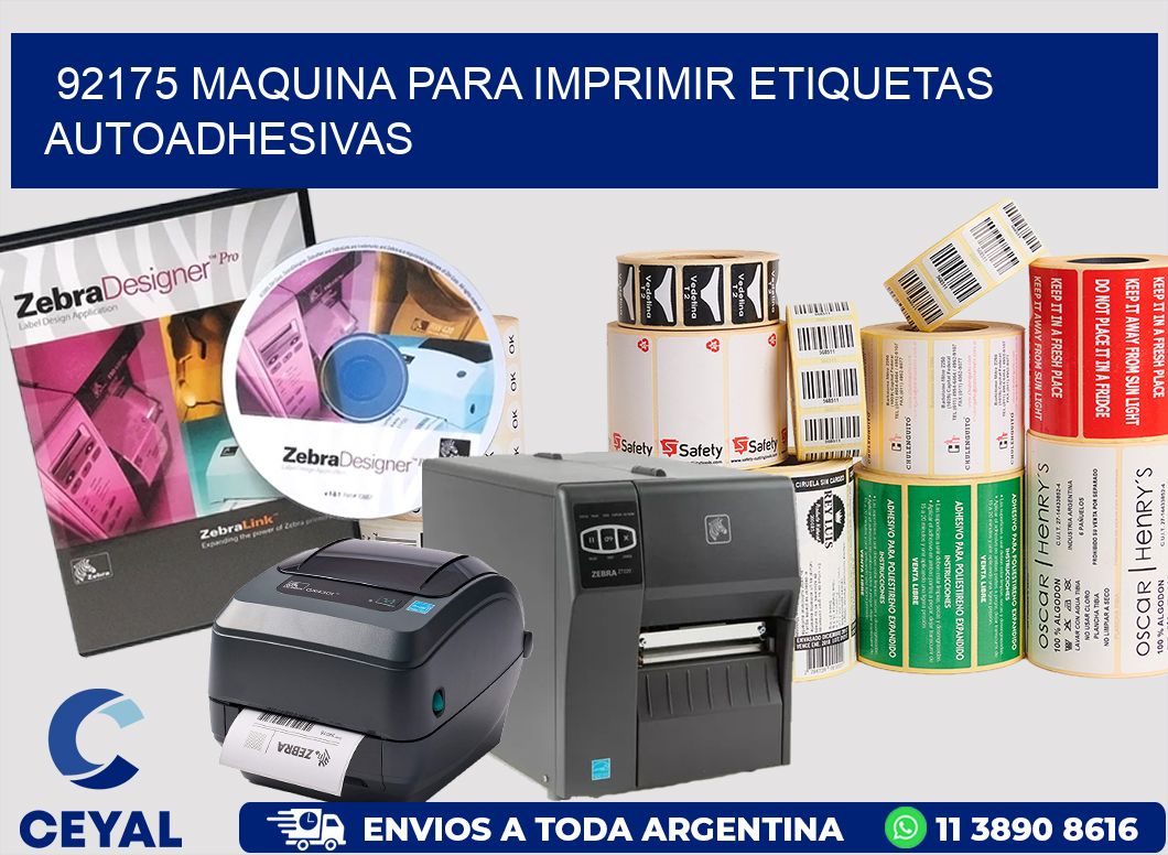 92175 maquina para imprimir etiquetas autoadhesivas
