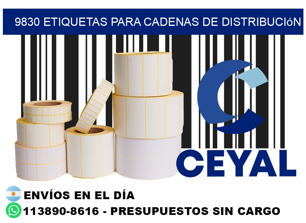 9830 Etiquetas para cadenas de distribución