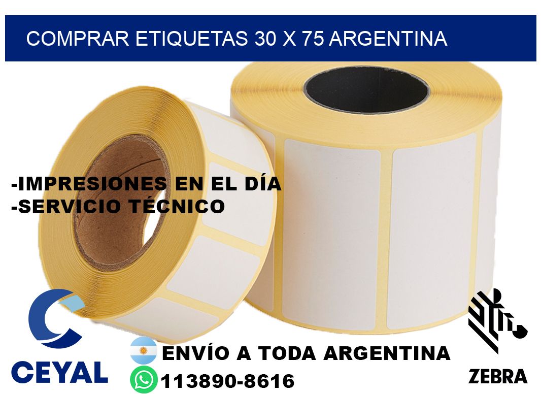 Comprar etiquetas 30 x 75 argentina