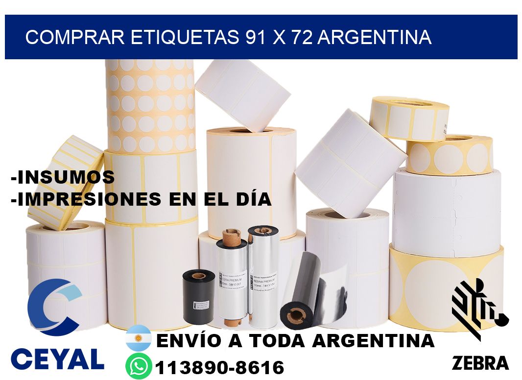 Comprar etiquetas 91 x 72 argentina