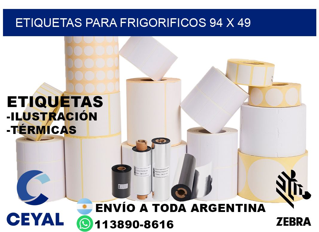 ETIQUETAS PARA FRIGORIFICOS 94 x 49