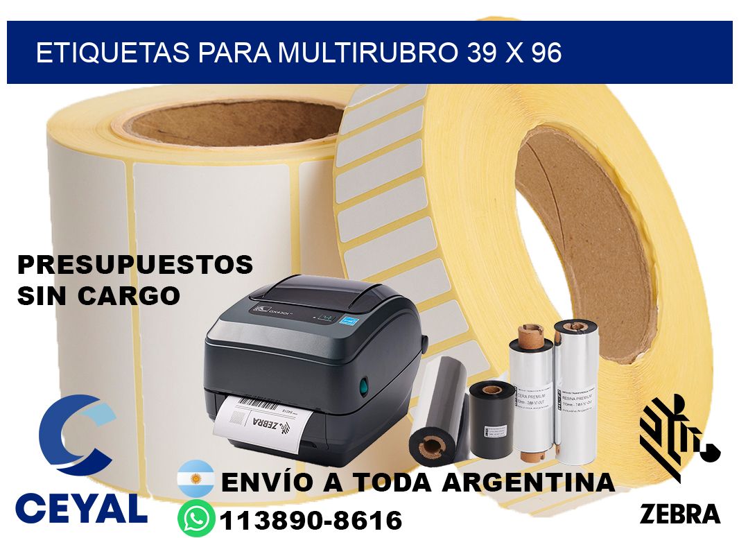 ETIQUETAS PARA MULTIRUBRO 39 x 96