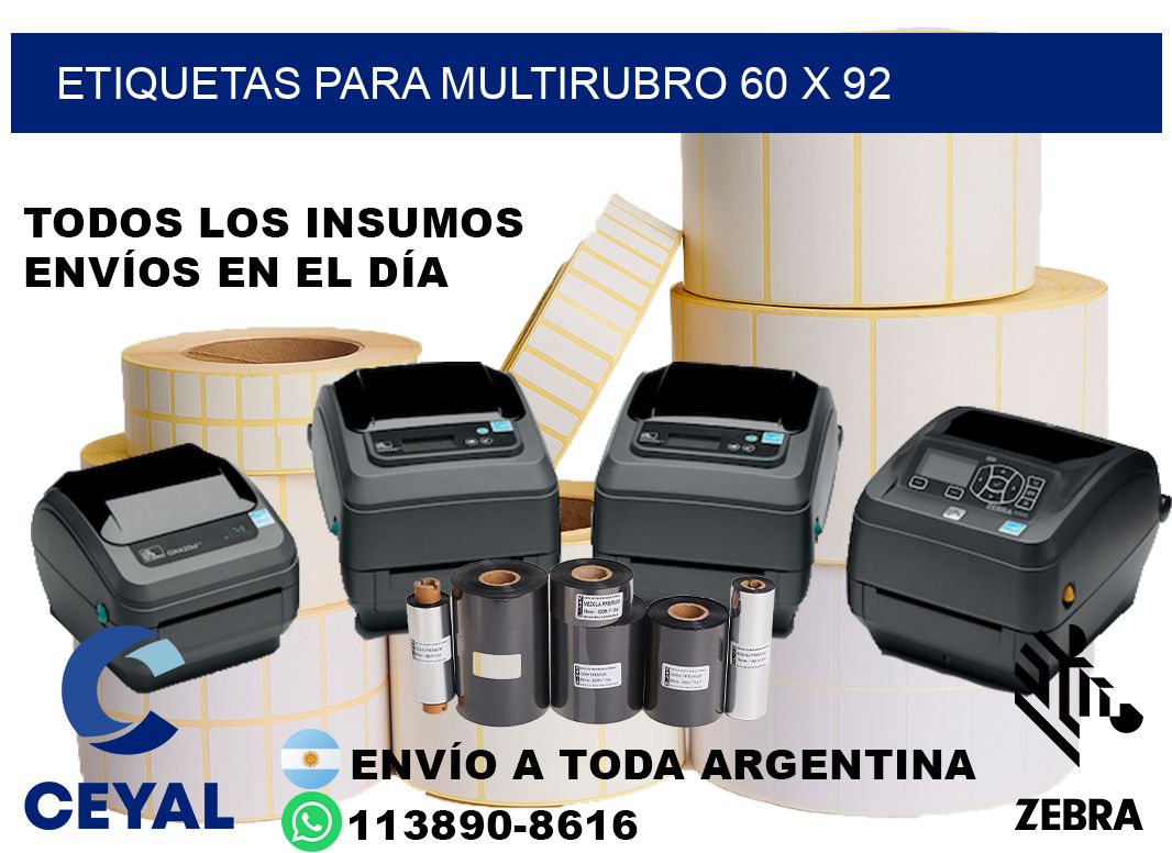ETIQUETAS PARA MULTIRUBRO 60 x 92