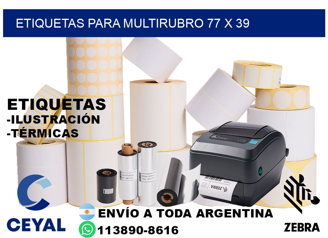 ETIQUETAS PARA MULTIRUBRO 77 x 39