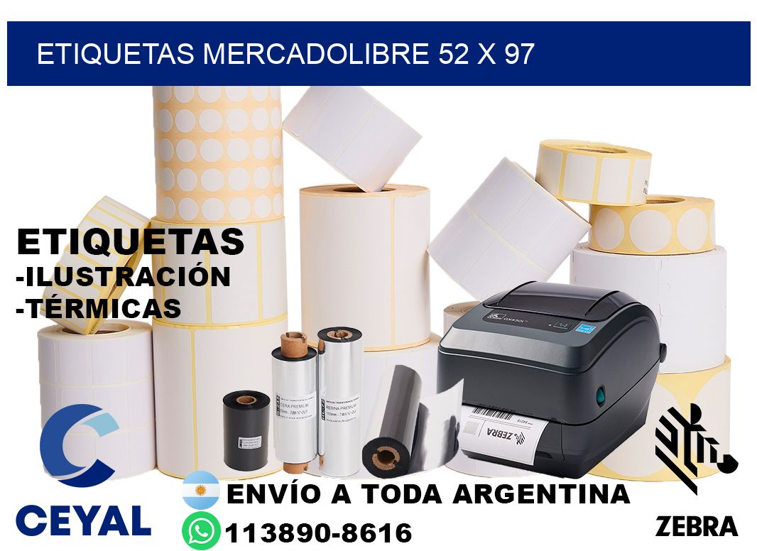etiquetas mercadolibre 52 x 97