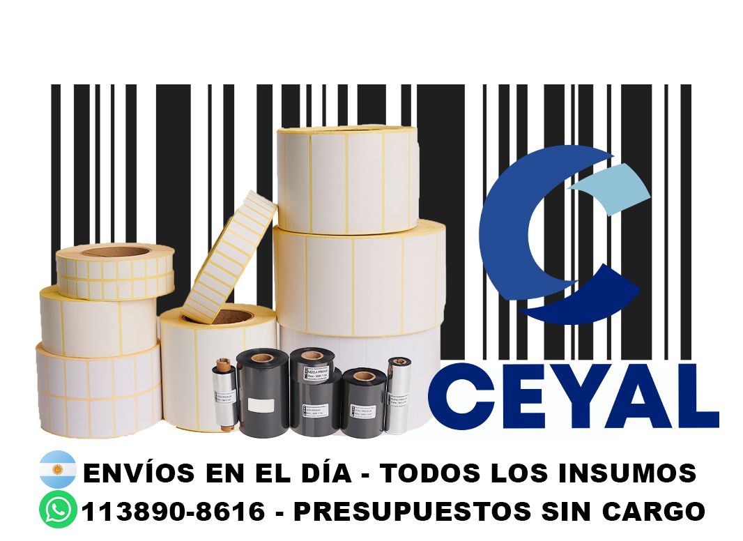 etiquetas personalizada  66 x 34 x 1000