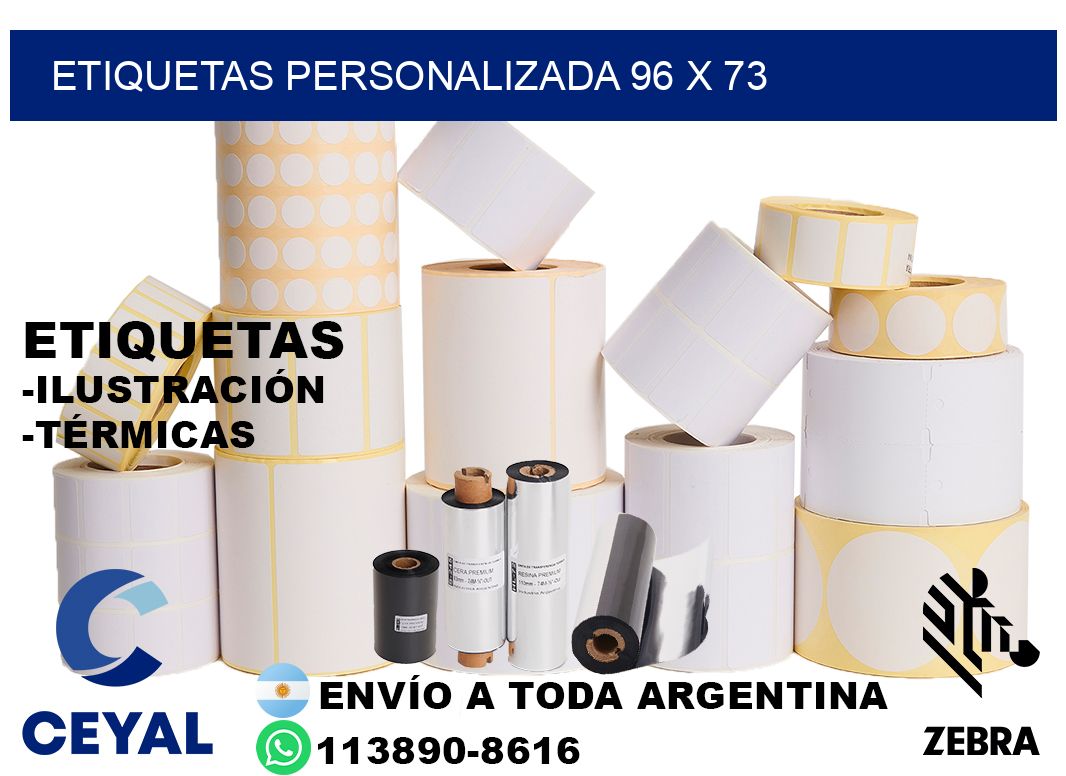 etiquetas personalizada 96 x 73
