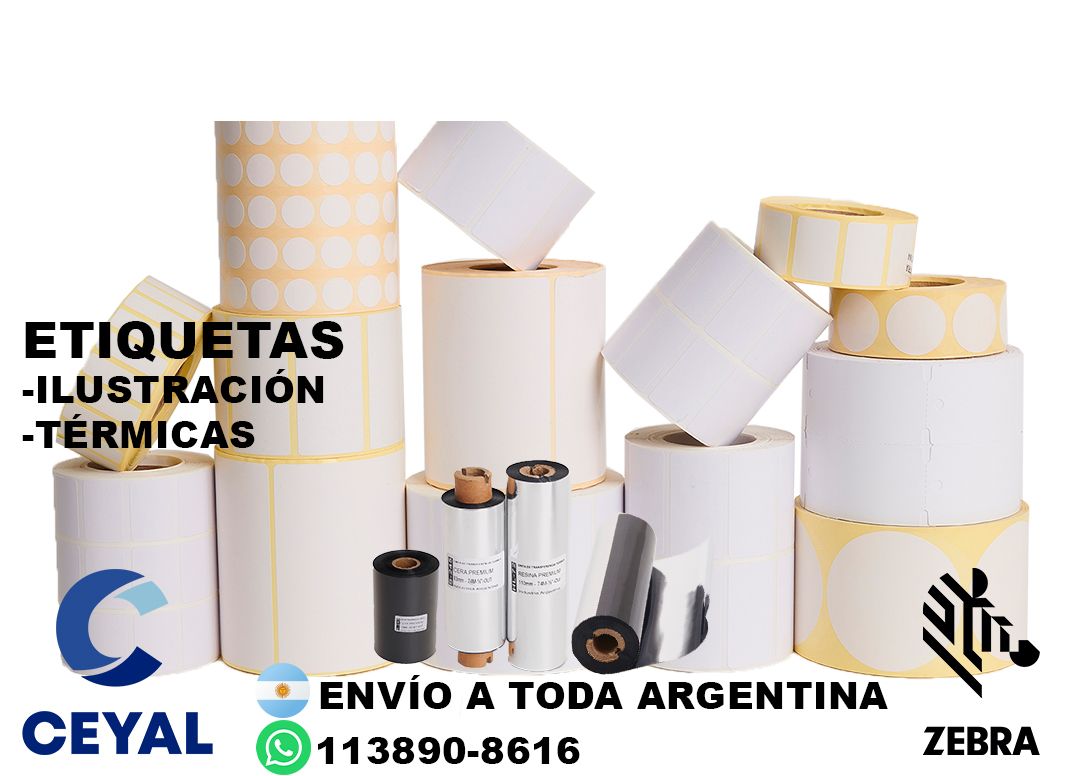 etiquetas personalizada para zebra 54 x 36