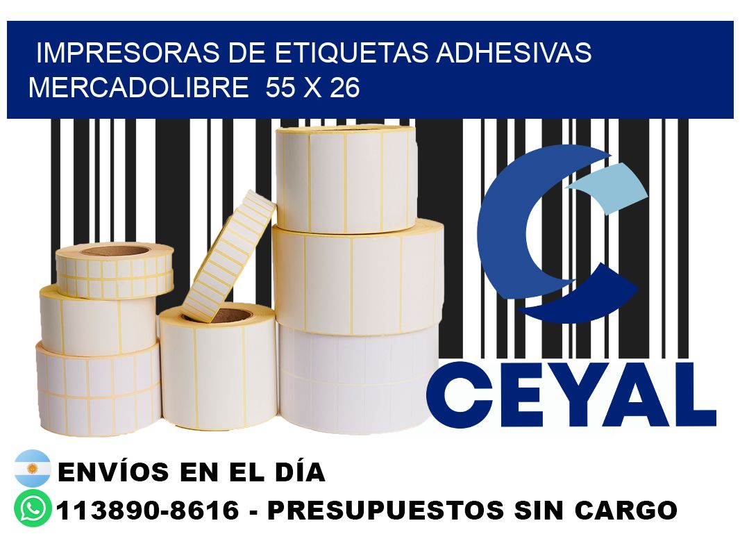 impresoras de etiquetas adhesivas mercadolibre  55 x 26