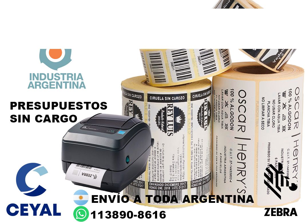 impresoras de etiquetas adhesivas mercadolibre  55 x 26