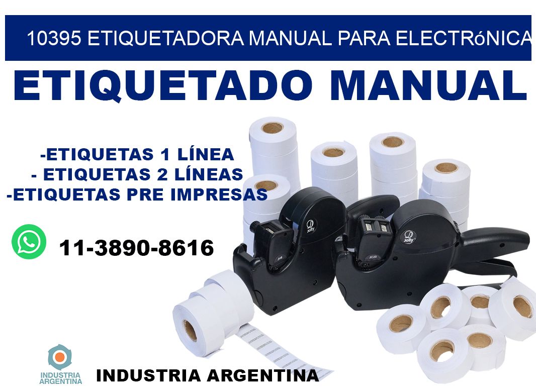 10395 etiquetadora manual para electrónica