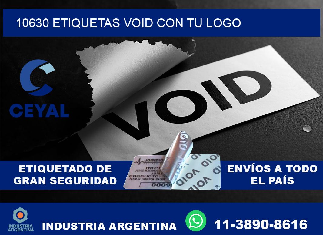 10630 etiquetas void con tu logo