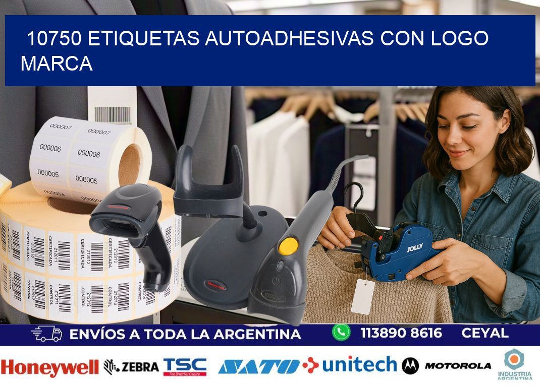 10750 etiquetas autoadhesivas con logo marca