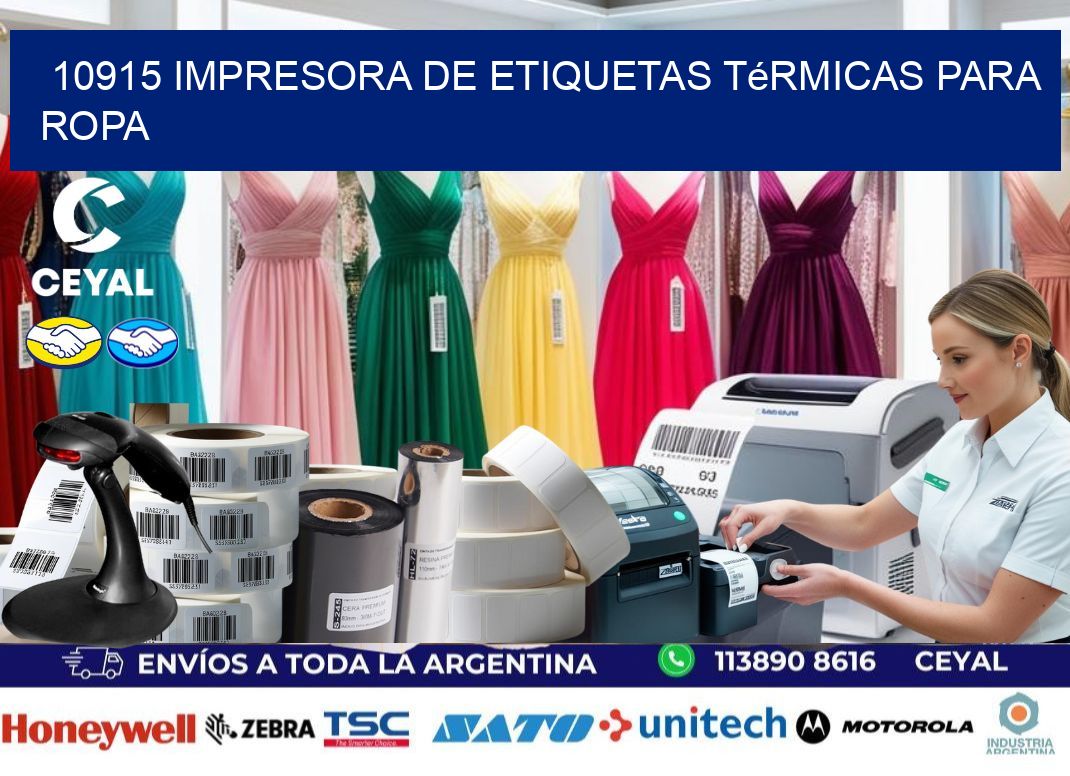 10915 impresora de etiquetas térmicas para ropa
