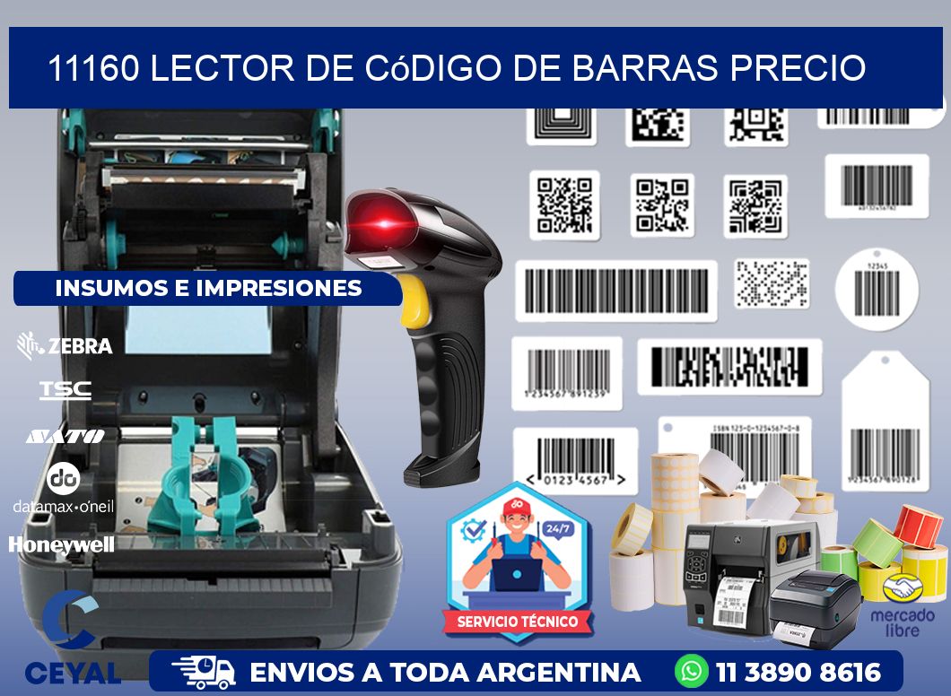 11160 Lector de código de barras precio