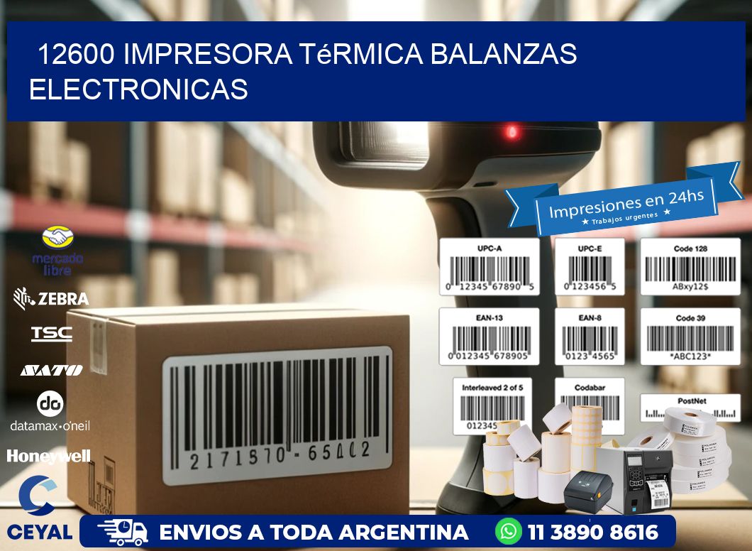 12600 impresora térmica balanzas electronicas