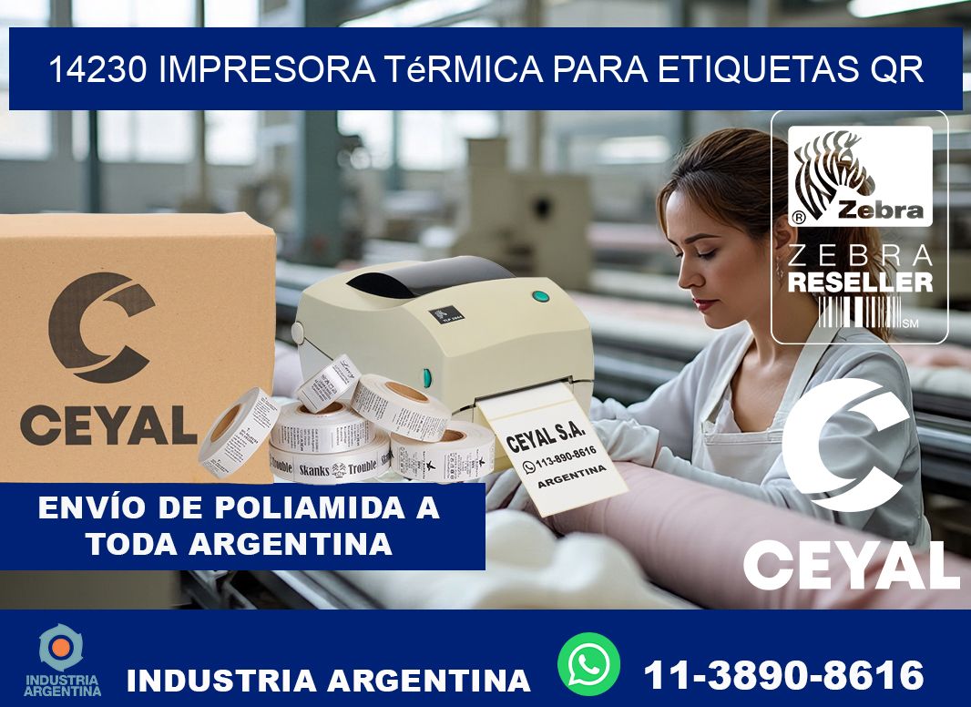 14230 impresora térmica para etiquetas QR