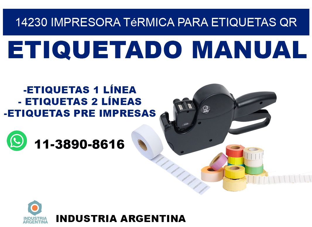 14230 impresora térmica para etiquetas QR