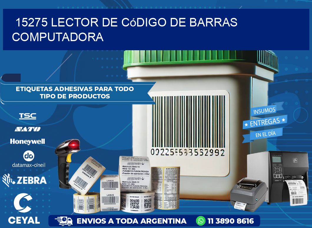 15275 Lector de código de barras computadora