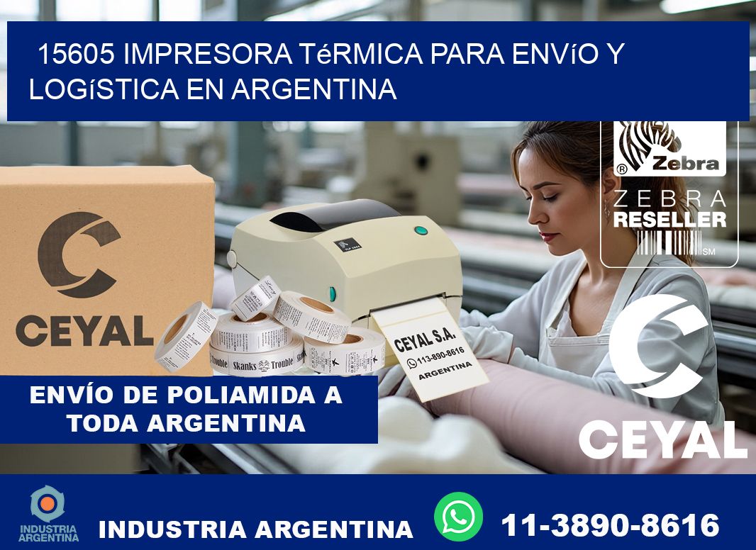 15605 impresora térmica para envío y logística en Argentina
