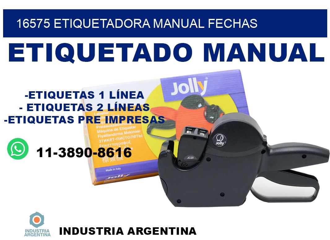 16575 etiquetadora manual fechas