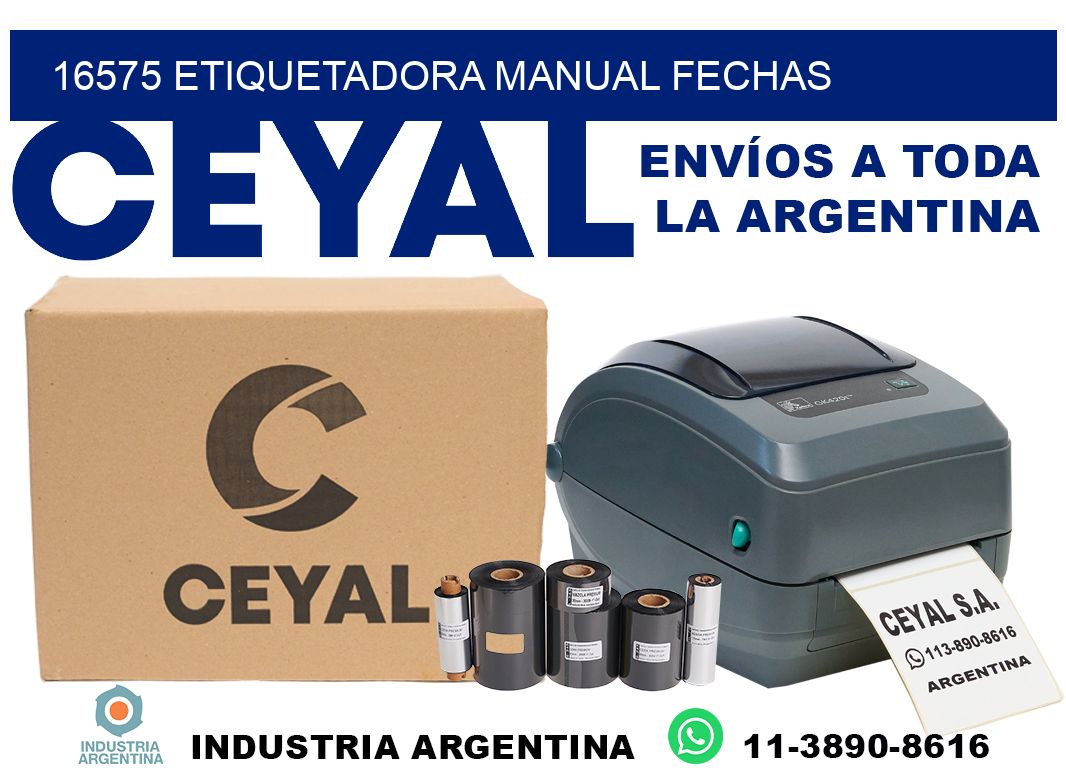 16575 etiquetadora manual fechas
