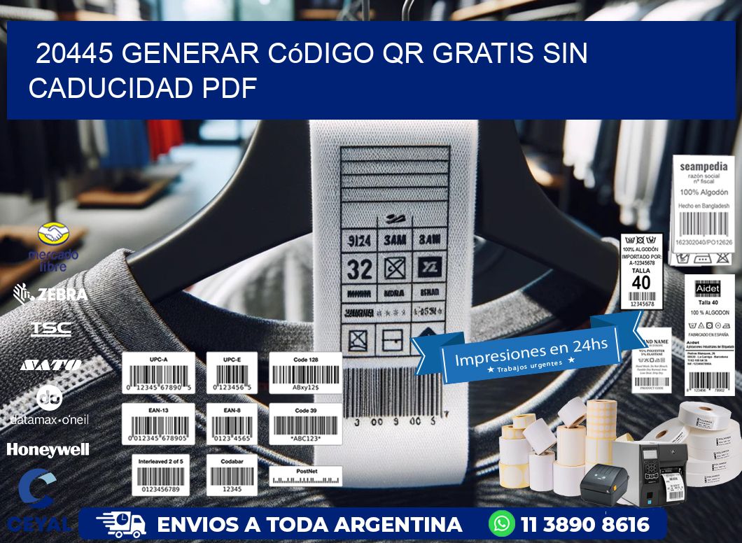20445 Generar código QR gratis sin caducidad PDF