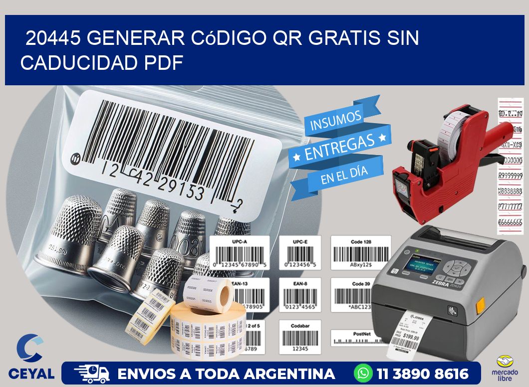 20445 Generar código QR gratis sin caducidad PDF
