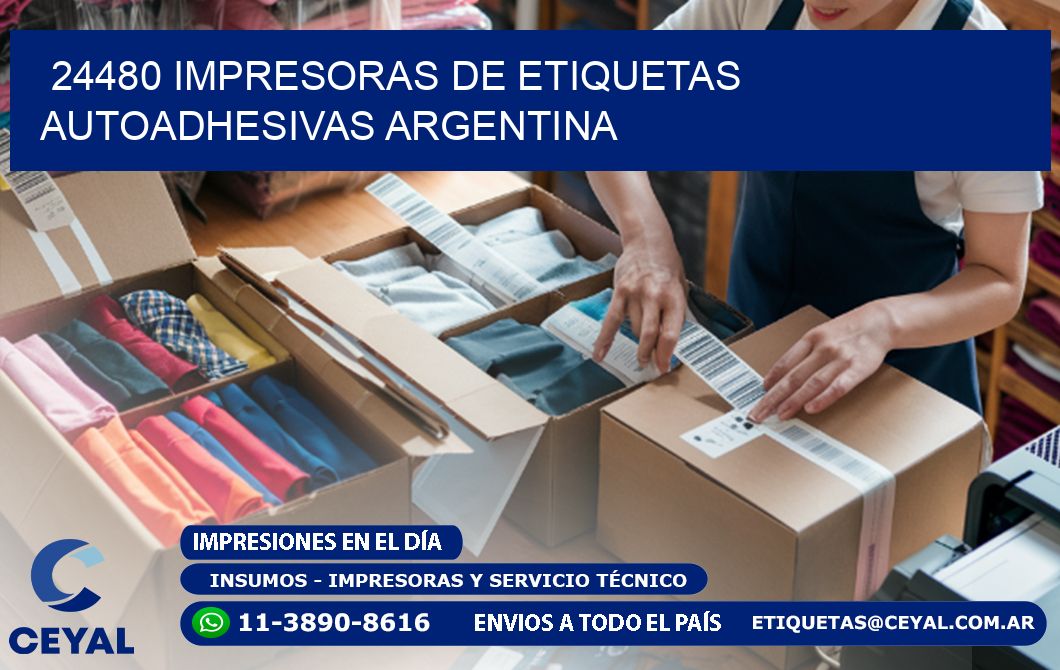24480 Impresoras de etiquetas autoadhesivas argentina