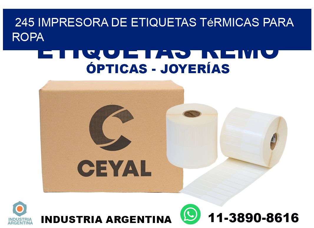 245 impresora de etiquetas térmicas para ropa