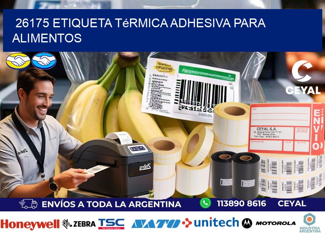 26175 Etiqueta térmica adhesiva para Alimentos