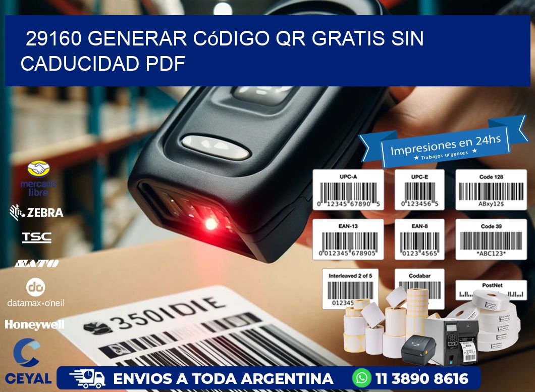 29160 Generar código QR gratis sin caducidad PDF