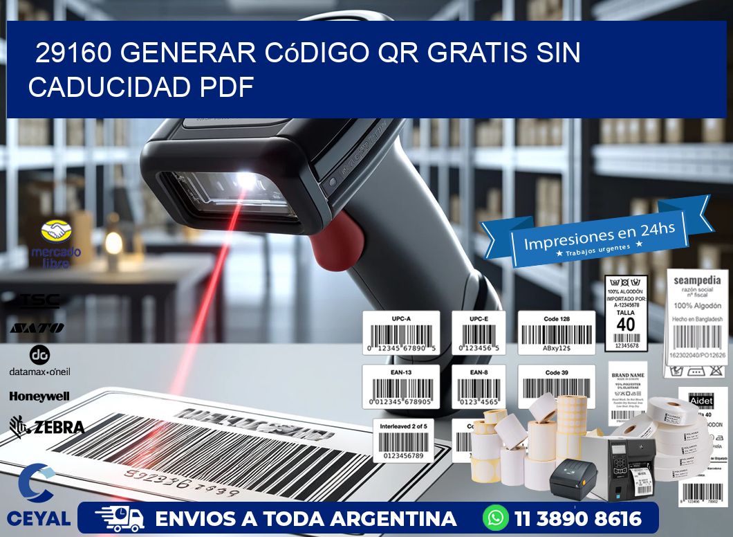 29160 Generar código QR gratis sin caducidad PDF