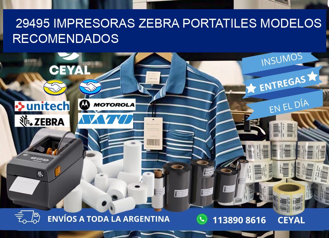 29495 impresoras zebra portatiles modelos recomendados