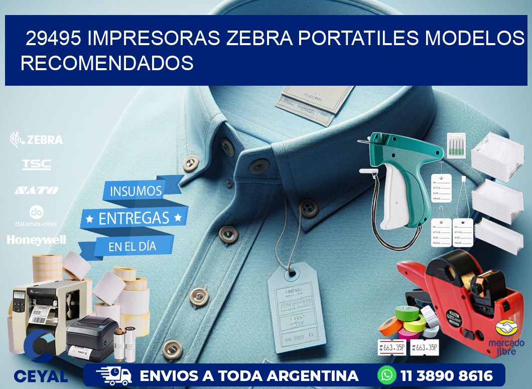 29495 impresoras zebra portatiles modelos recomendados