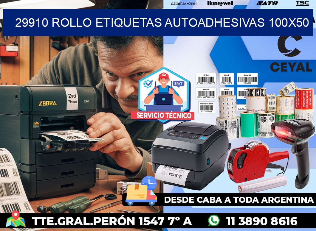29910 Rollo Etiquetas autoadhesivas 100x50