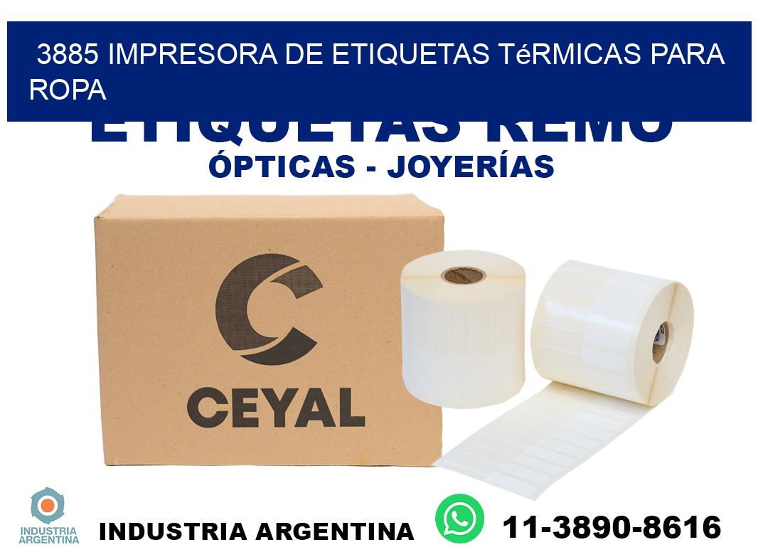 3885 impresora de etiquetas térmicas para ropa