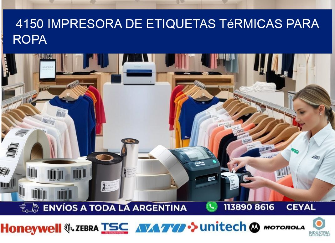 4150 impresora de etiquetas térmicas para ropa