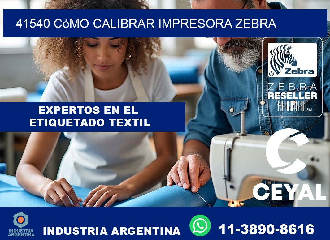 41540 cómo calibrar impresora zebra