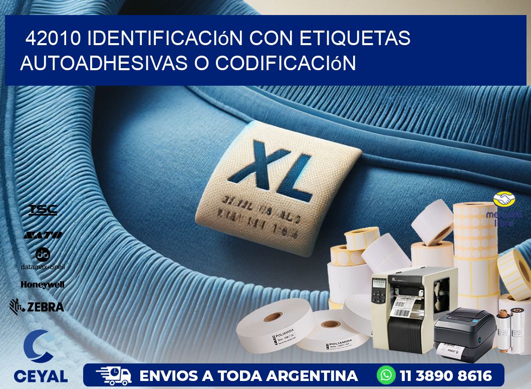 42010 identificación con etiquetas autoadhesivas o codificación