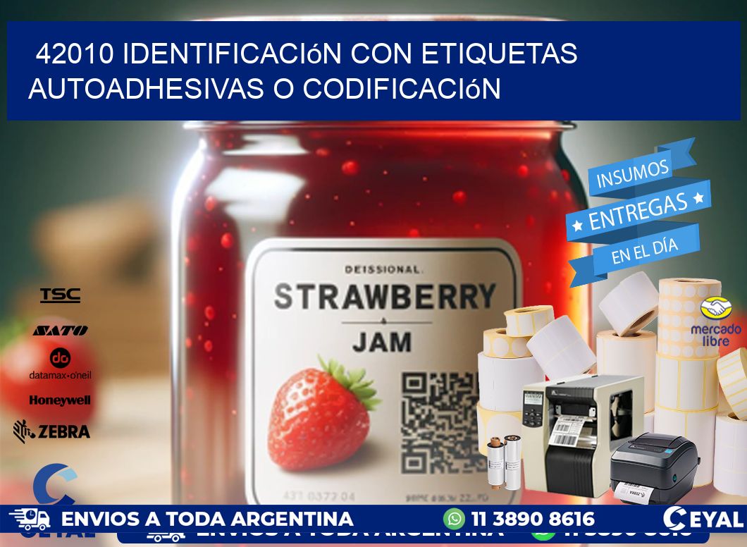42010 identificación con etiquetas autoadhesivas o codificación
