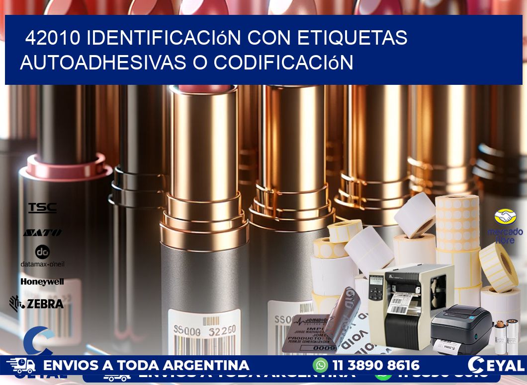 42010 identificación con etiquetas autoadhesivas o codificación
