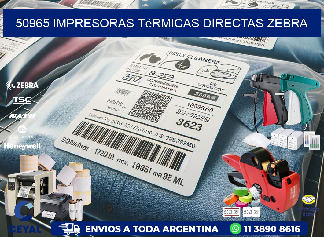 50965 impresoras térmicas directas zebra