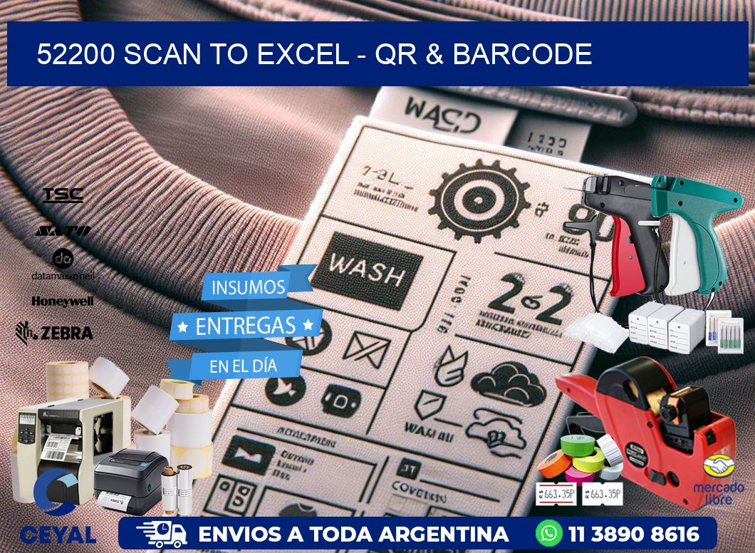 52200 Scan to Excel – QR & Barcode