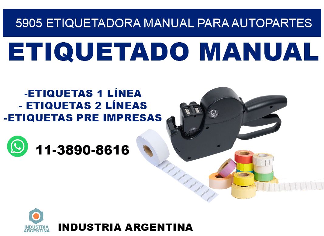 5905 etiquetadora manual para autopartes