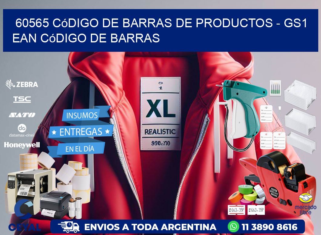 60565 Código de Barras de productos – GS1 ean Código de Barras