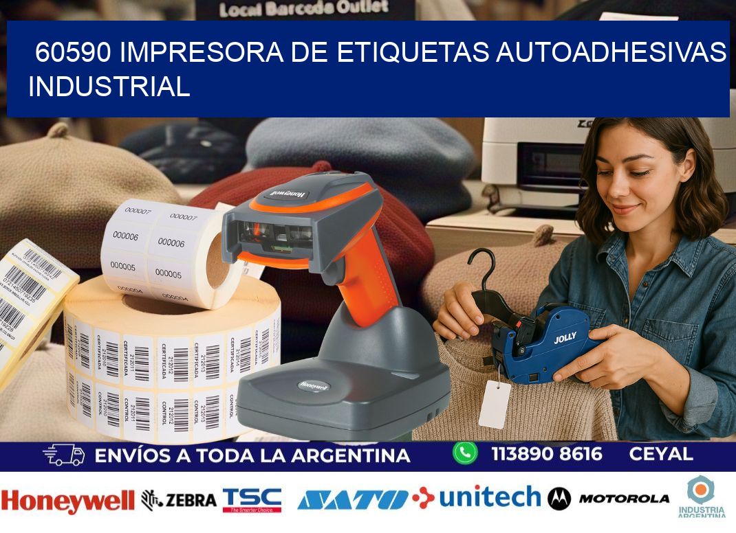 60590 Impresora de etiquetas autoadhesivas industrial