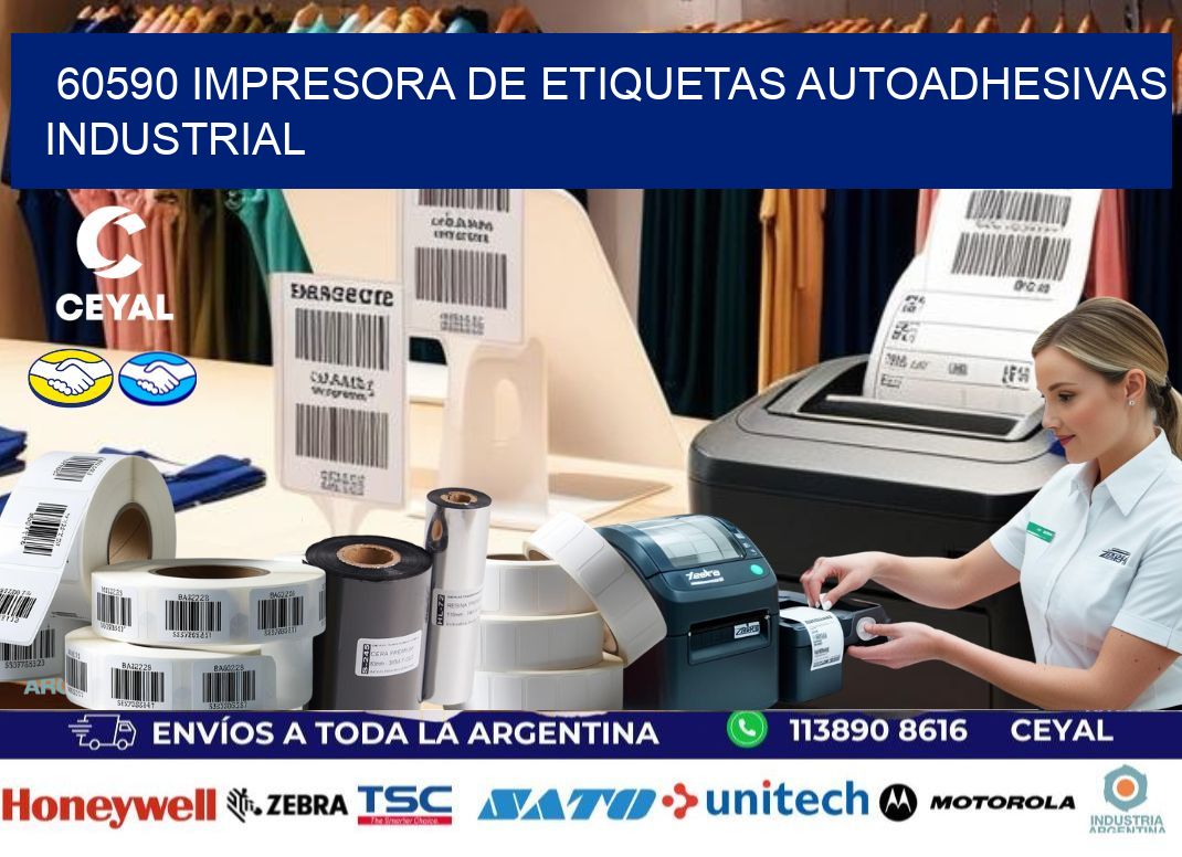 60590 Impresora de etiquetas autoadhesivas industrial