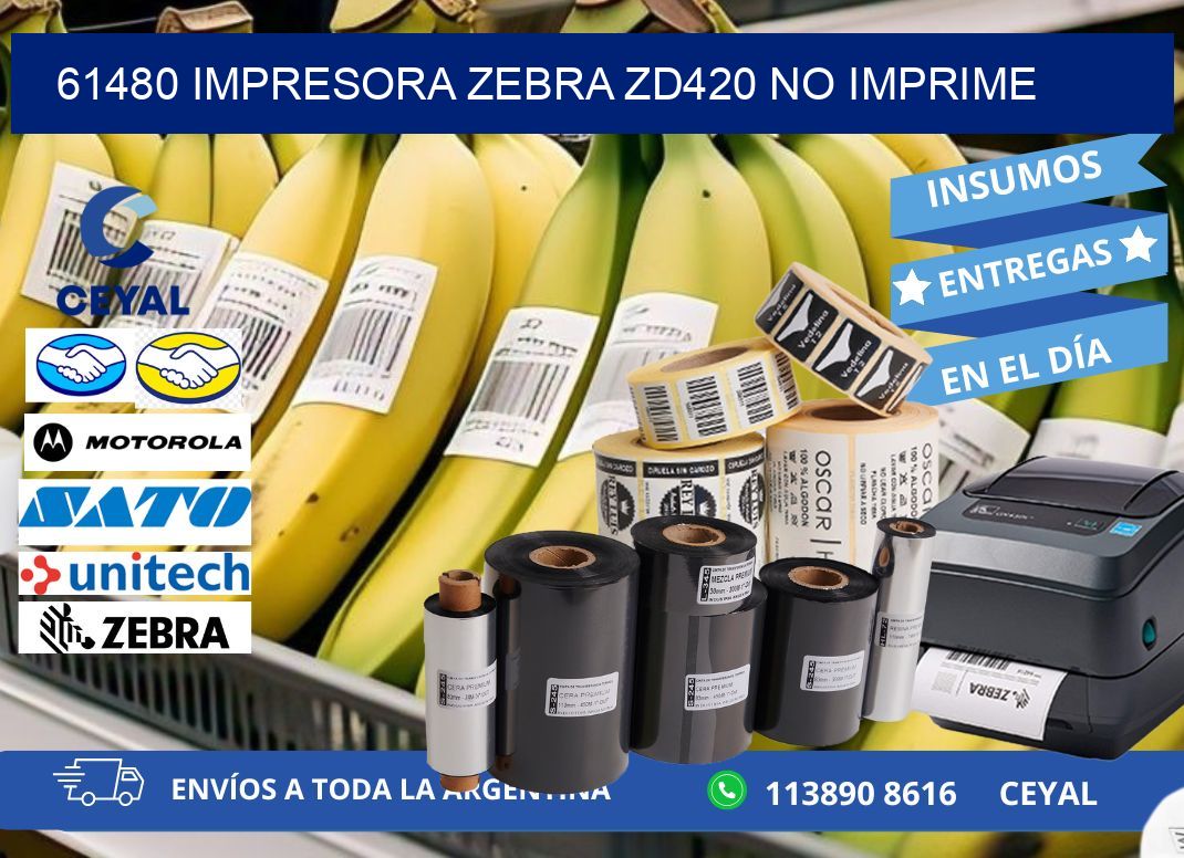 61480 Impresora Zebra ZD420 no imprime